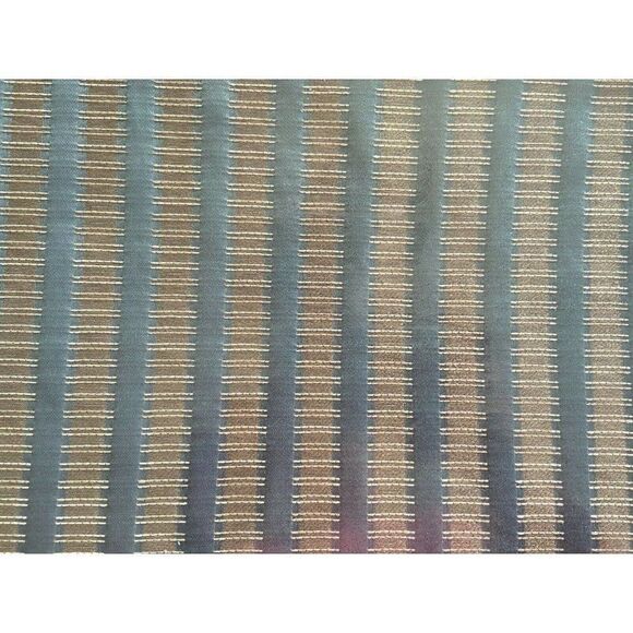 The Collection by Bed Bad and Beyond Railway Striped Panel French Blue L 63" - Picture 3 of 9